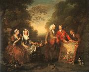William Hogarth The Fountaine Family Sweden oil painting reproduction